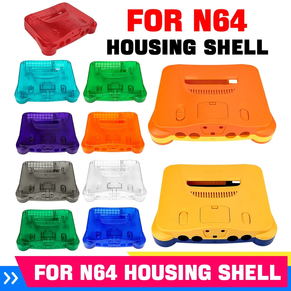 11 COLORS Replacement Retro Video Game Console Housing Shell Cover Case for N64 Gaming Console Accessories
