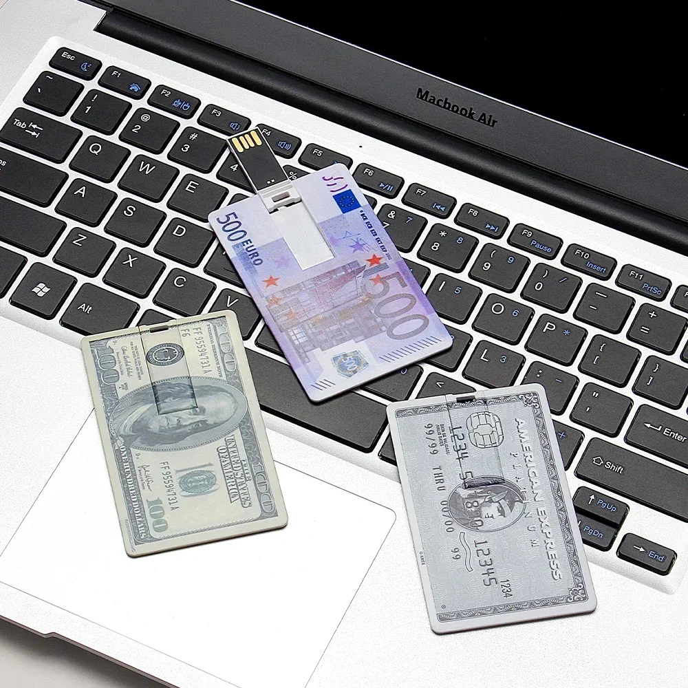 JASTER Plastic Card Bank Card Shape USB Flash Drives 128GB Real Capacity Pen Drive 64GB Business Gift Memory Stick 32GB U Disk