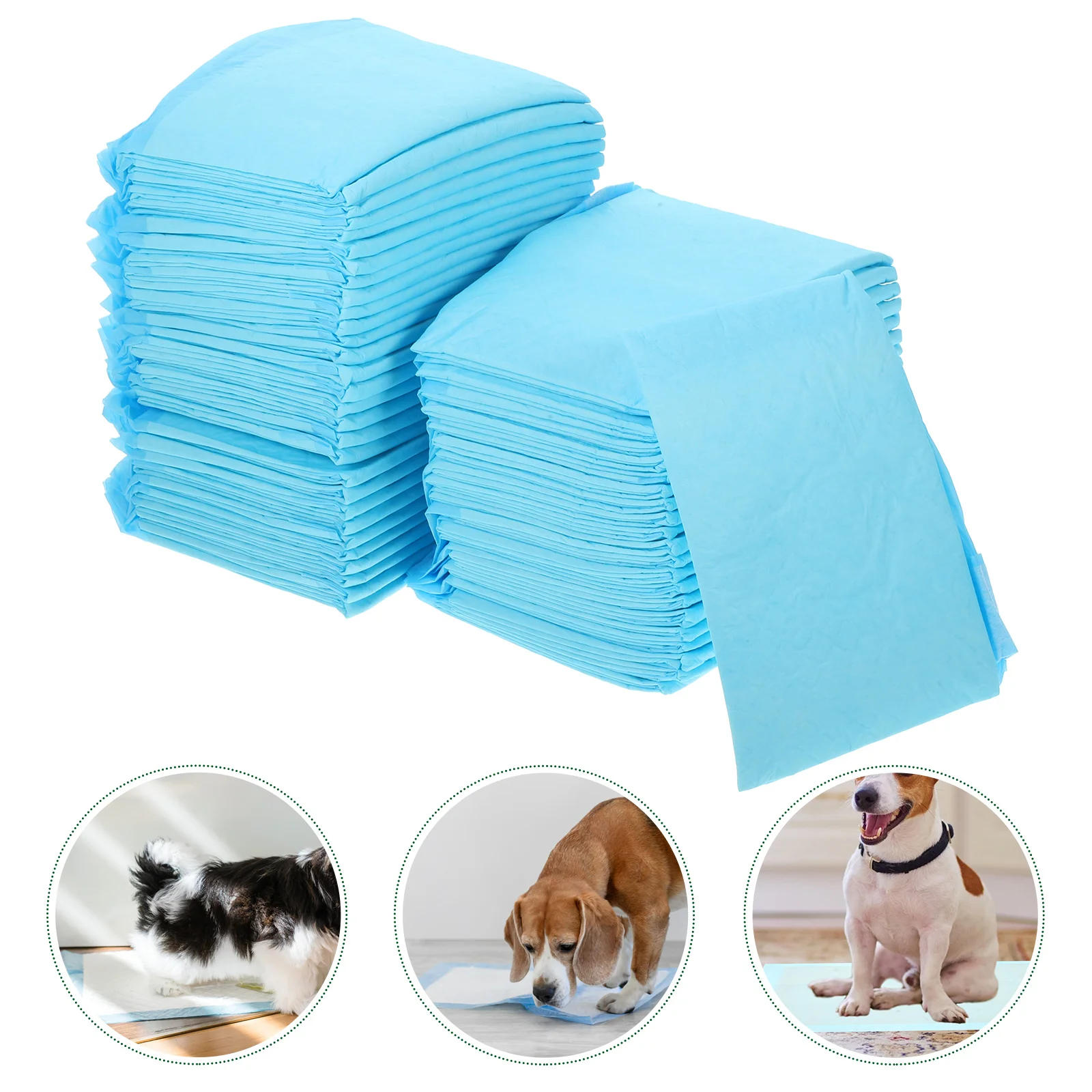 

100pcs Super Absorbent and Waterproof Pet Training Dog Pee Pads Pet Dog Pee Mats