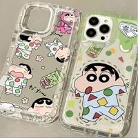 C-Crayon S-ShinChan Phone Case for Samsung Galaxy S24 Ultra S23 S22 S21 FE S20 Plus Note 20 10 Pro A34 A54 A33 A53 Back Cover