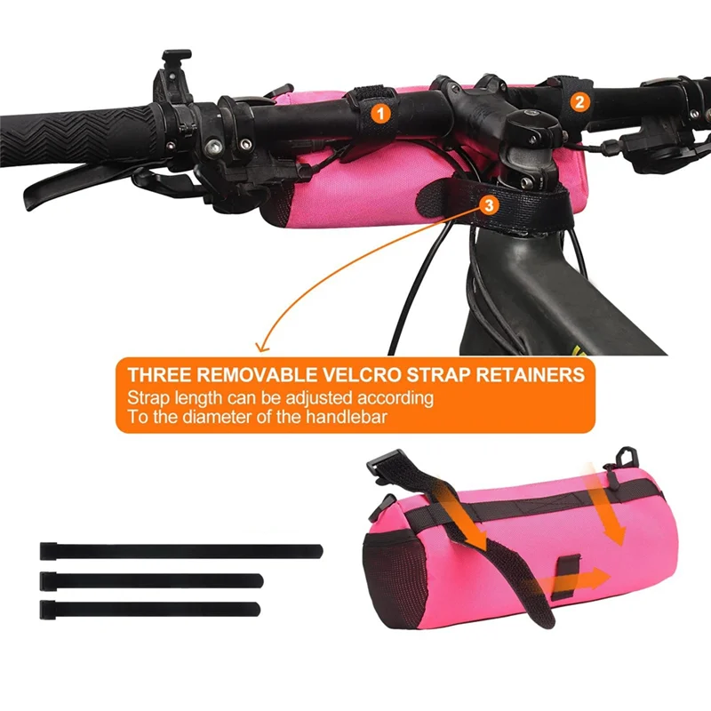 ABHT-Borsa da manubrio per bicicletta adatta per mountain bike da strada Borsa anteriore multiuso portatile - immagine 5