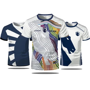 2025 New Team Liquid Esports Uniforme T-shirt Giochi Concorso T-shirt Casual Traspirante Maglia sportiva Ragazzi Top Tee