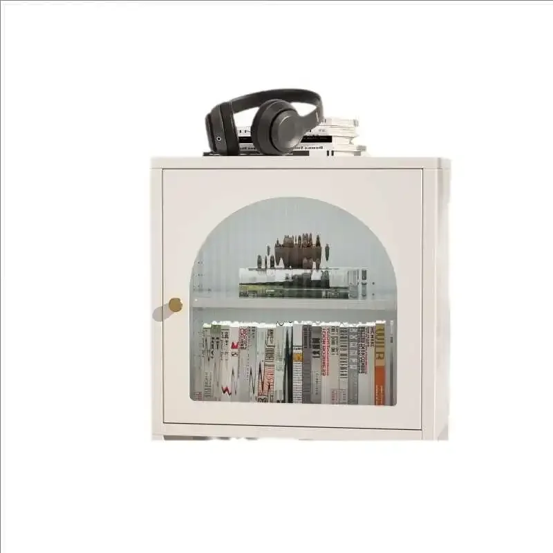 Metal Wrought Iron Bedroom Storage Bedside Table Living Room Sofa Side Storage Locker Balcony Side Tables Study Sides Cabinet