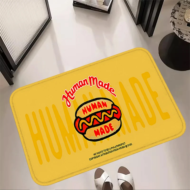 Fluffy Room Rugs Human Made Carpets Entrance Doormat Prayer Rug Floor Mats Soft Carpet Anti Slip Mat Home Kitchen Hallway Decor