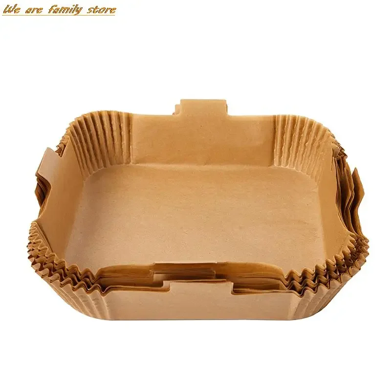 50PCS/lot Disposable Air Fryer Paper Liner 24CM Non-Stick Baking Paper Food Grade Parchment Oil-Proof Accesorios