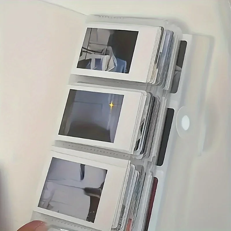 3-Inch Large Capacity 240-Card Album -Photo Organizer with 3-Grid Design Collectible Cards - Storage for Home, Office, or Travel