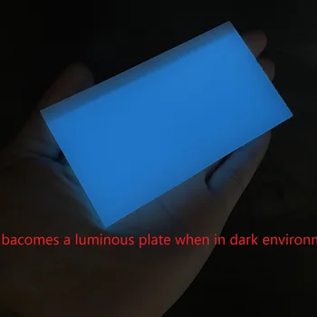 야광 PMMA 블루 아크릴 발광 시트, DIY 도어 플레이트, 간판, 콘서트 간판, 도로 표지판, 파티 장식, 3mm 상품 이미지
