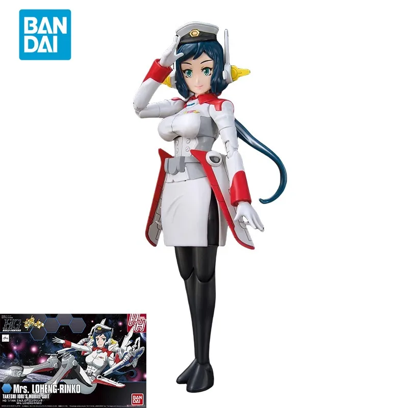 

Bandai Original GUNDAM Anime Model HGBF 1/144 Mrs. LOHENG-RINKO TAKESHI IORI'S MOBILE SUIT Action Figure Toys Gifts For Kids