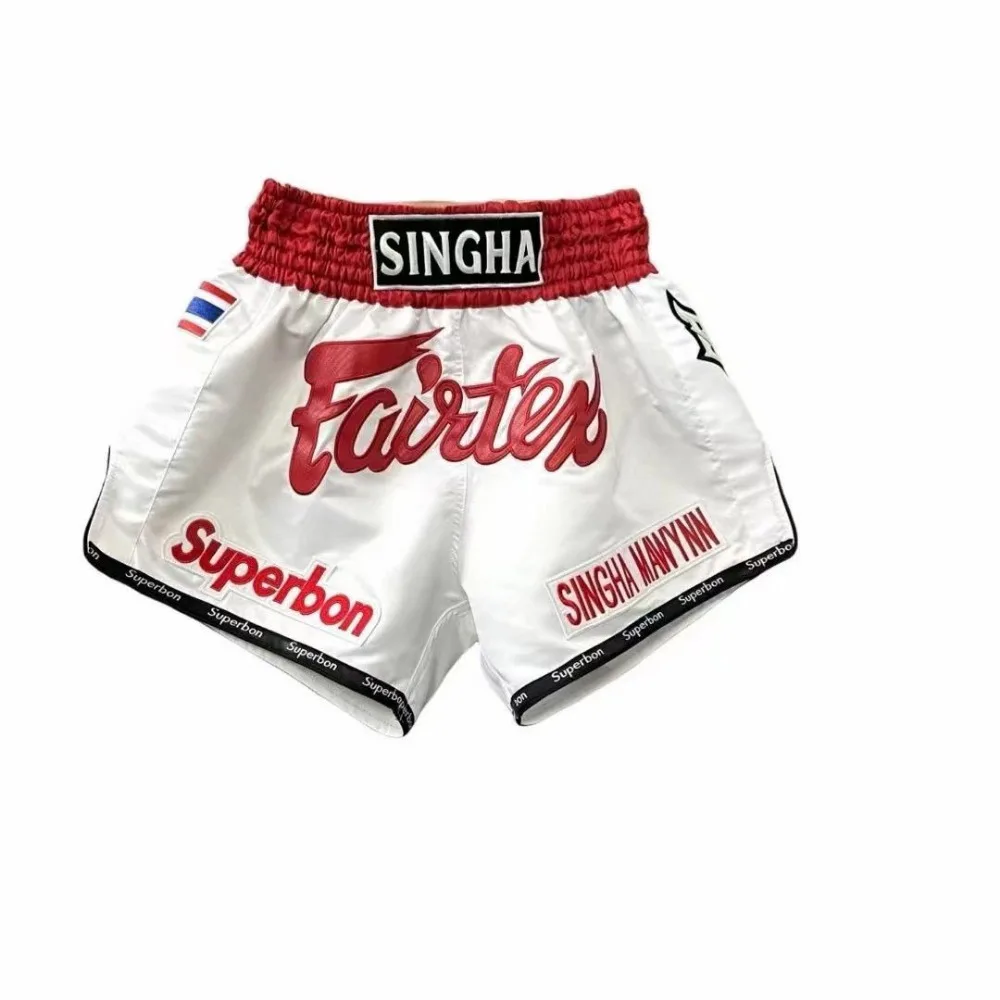 sports shorts Muay Thai-Fairtex Unisex Boxing MMA Training Gym Shorts Kickboxing Fight Sport Fitness Pants for Adults