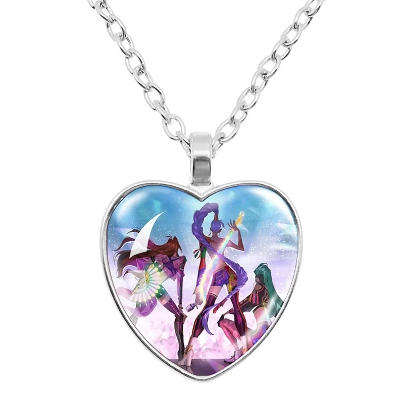 Collier Pendentif Cœur Kpop D-Demons H-Hunters - Accessoire Fan, Cadeau Pour Femmes Et Filles