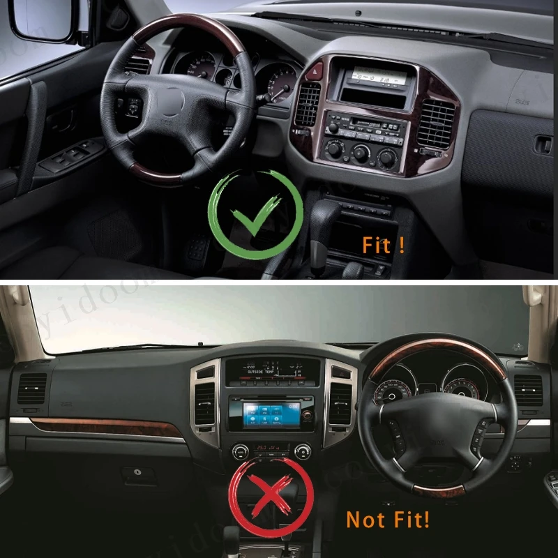 A/C 에어 벤트 배출구 에어컨 설치, 미쓰비시 파제로 V73 V75 V77, 몬테로 자동차 배기 배출구