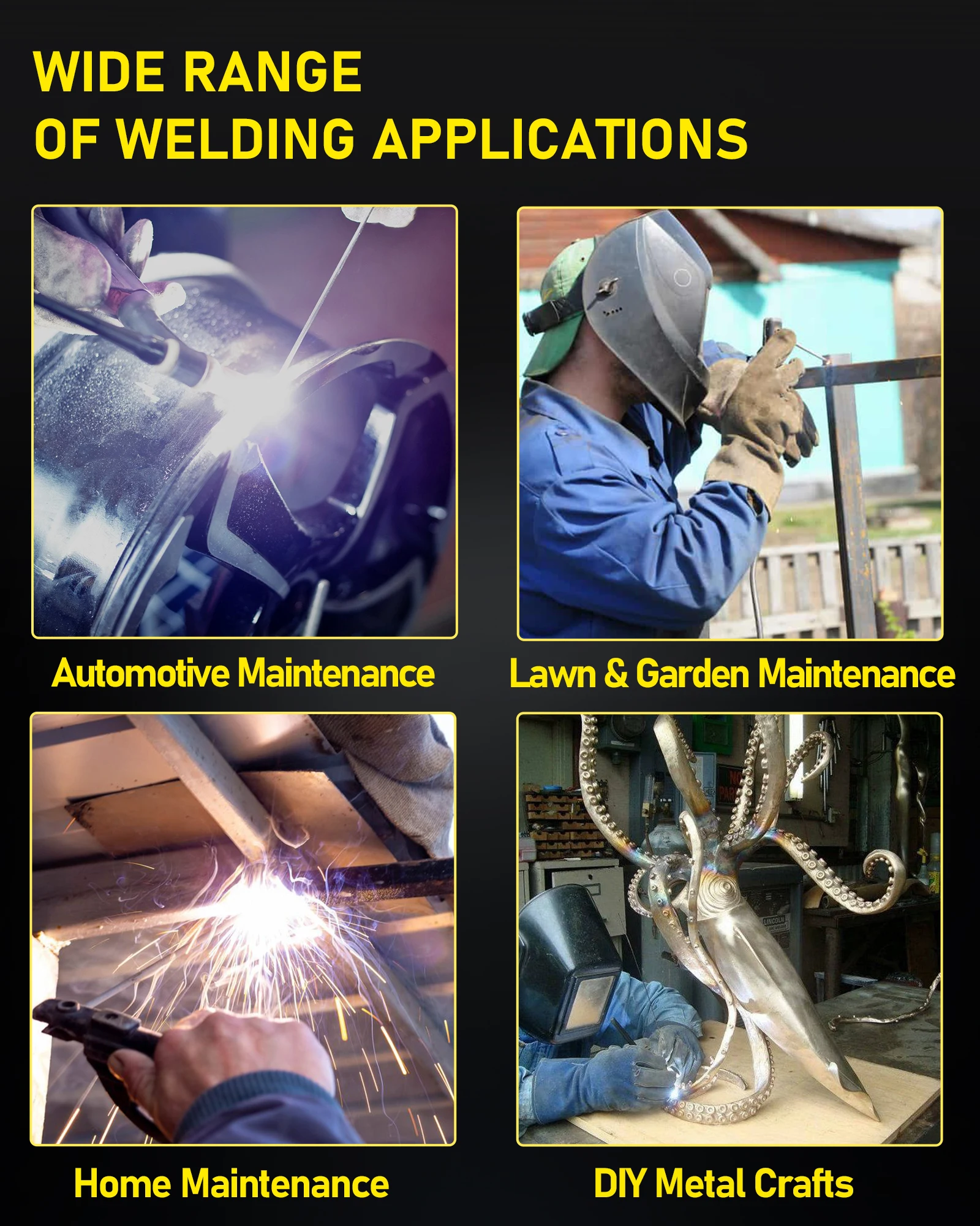 HAXIAOER ARC140 120A 110v portable professional welding machine automatically matches electrode diameter and welding thickness 5