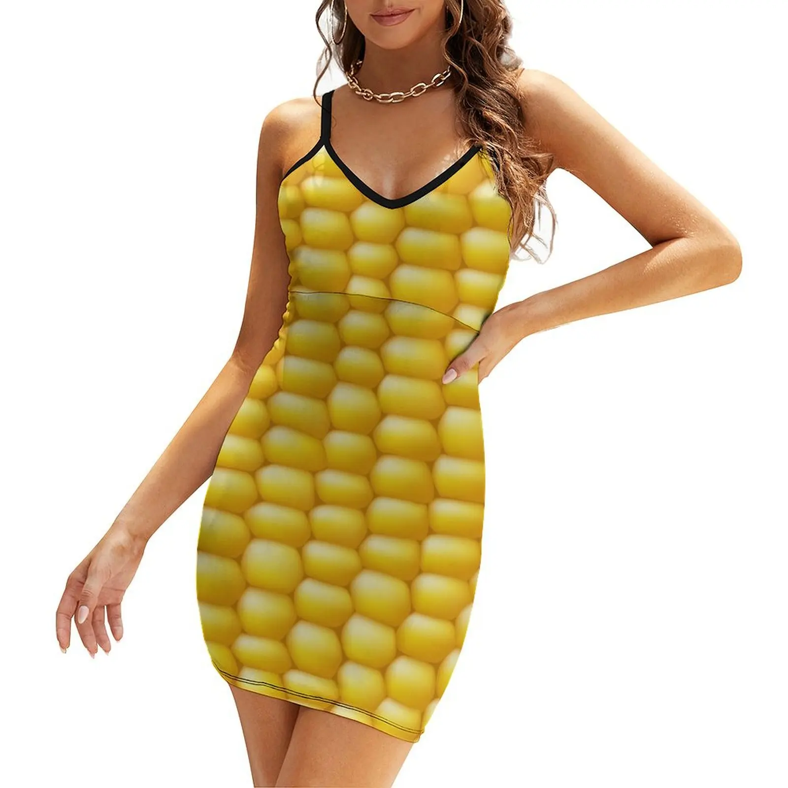 

Corn Cob Background Sling Dress wedding dresses for parties women's fashion dresses bandage dress