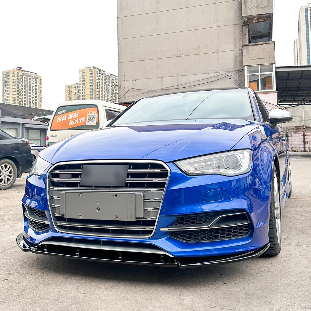 Front Diffuser Splitter V1 Maxton Design Gloss Audi S3 Sportback 8V Facelift