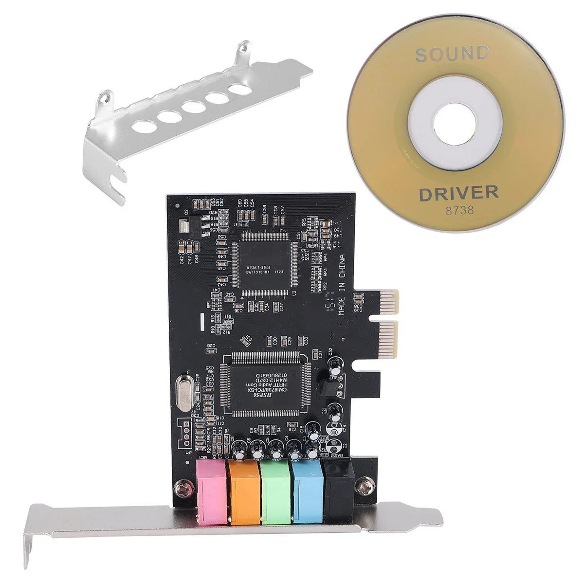 PCIe 사운드 카드 5.1, PCI 익스프레스 서라운드 카드, 3D 스테레오 오디오, 고성능 PC 사운드 카드, CMI8738 칩