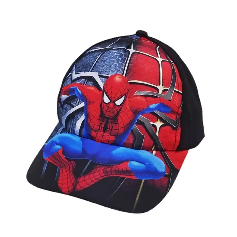 

Marvel Avengers Anime Character Theme Fashion Spider Man Baseball Hat Childrens Cartoon Outdoor Sunscreen Net Hat Christmas Gift