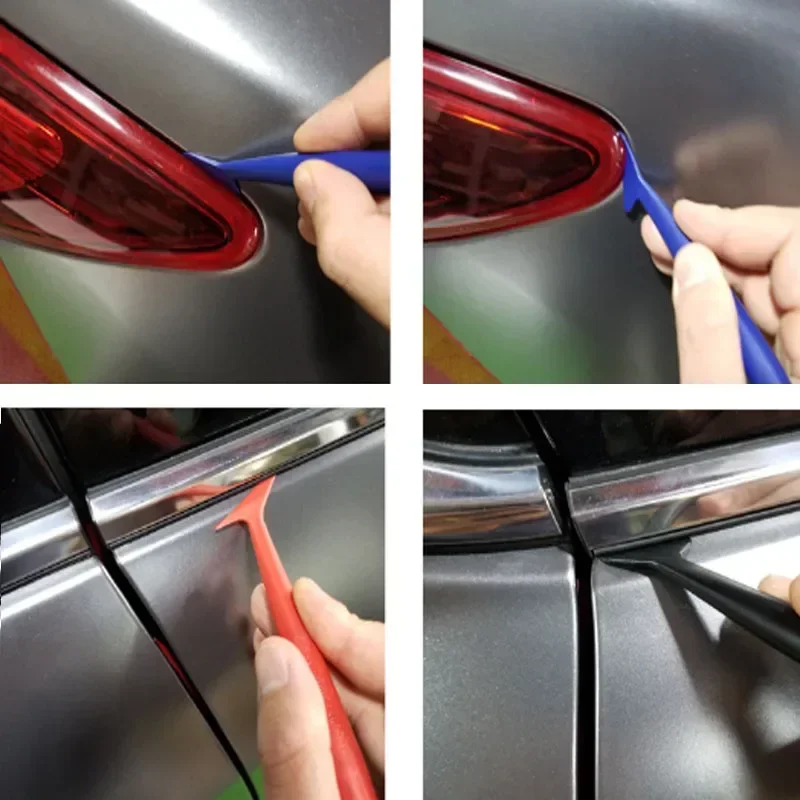 1/4/5Pcs Car Vinyl Wrap Film Squeegee Scraper Edge-closing Detailing Tools for Automobile Film Sticking Car Scraper Accessories
