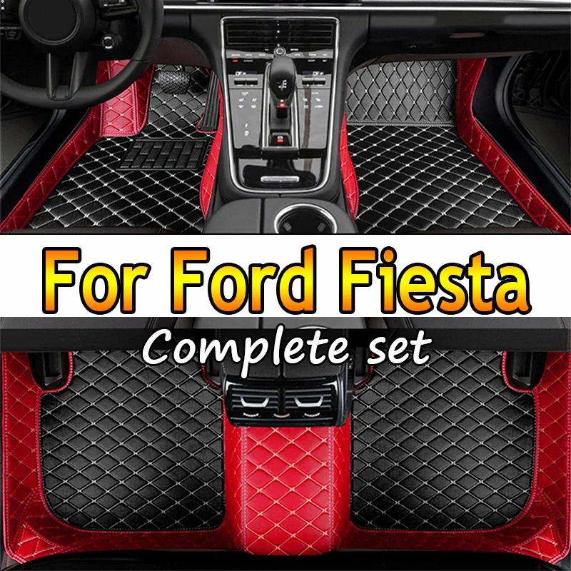 

Car Floor Mats For Ford Fiesta 2016 2015 2014 2013 2012 2011 2010 2009 2008 Leather Carpets Auto Interior Waterproof Decoration