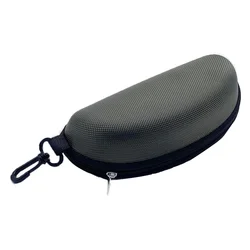 Vibrant Multi-Color Sunglasses & Reading Glasses Hard Zipper Case (Green)