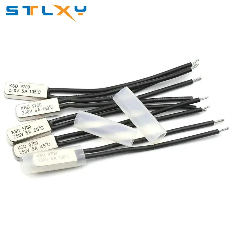KSD9700 250V 5A 40~105 Degree Bimetal Disc Temperature Switch Normal Close Closed Thermostat Thermal Protector