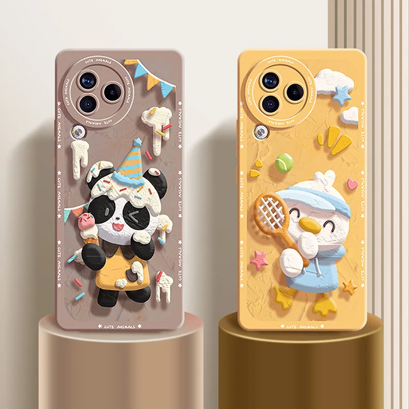 3D stereoscopic design suitable for Xiaomi Civi3 phone case, new cartoon full package, Xiaomi Civi2 skin friendly silicone MIUI