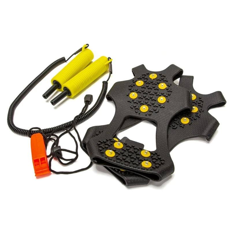 Retractable Ice Picks Emergency Gear For Ice Fishing Outdoor Winter Ice Fishing Emergency Protective Gear Ice Spike Kit