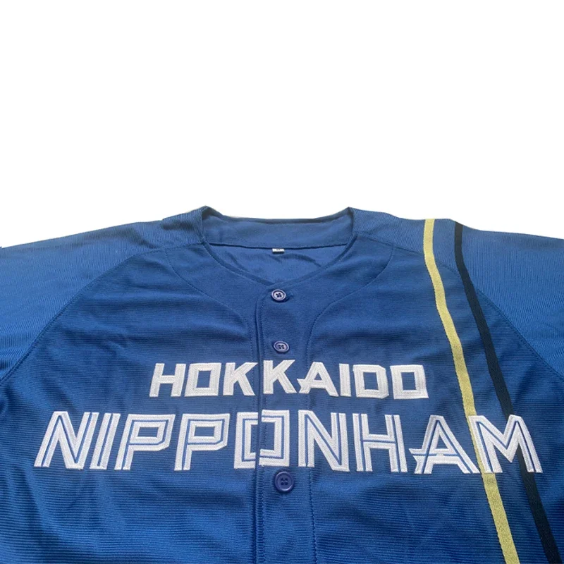 New Baseball Jersey Japan HOKKAIDO NIPPONHAM 11 OHTANI jerseys Sewing Embroidery High Quality Cheap Sports Outdoor Blue New