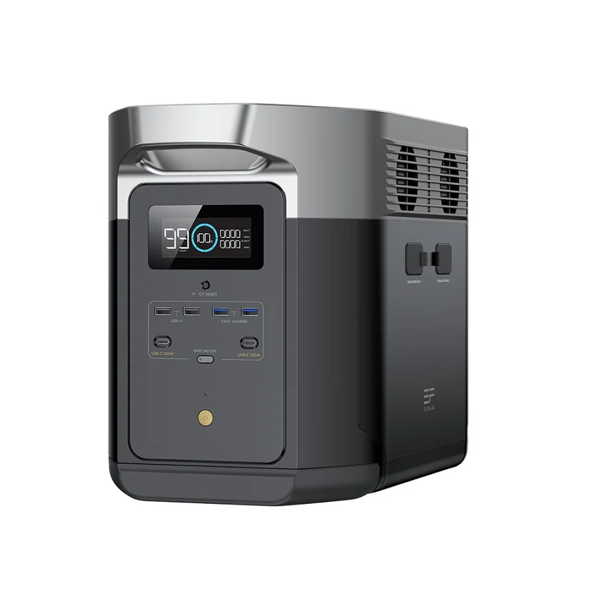 Ecoflow Delta 2 1800W 1024Wh Centrale Elettrica Portatile, Batteria Ad Alta Potenza Per Centrale Solare Esterna