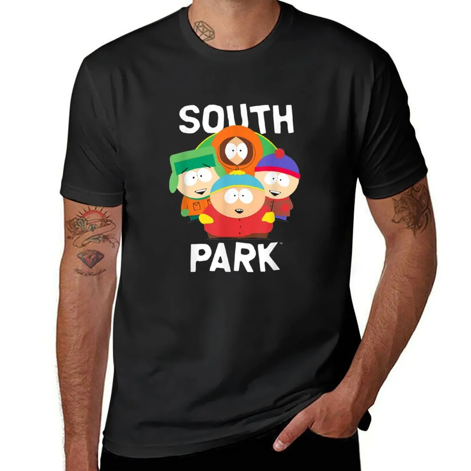 Park Gang cartoon funny T-Shirt tees heavyweights Aesthetic clothing mens champion t shirts