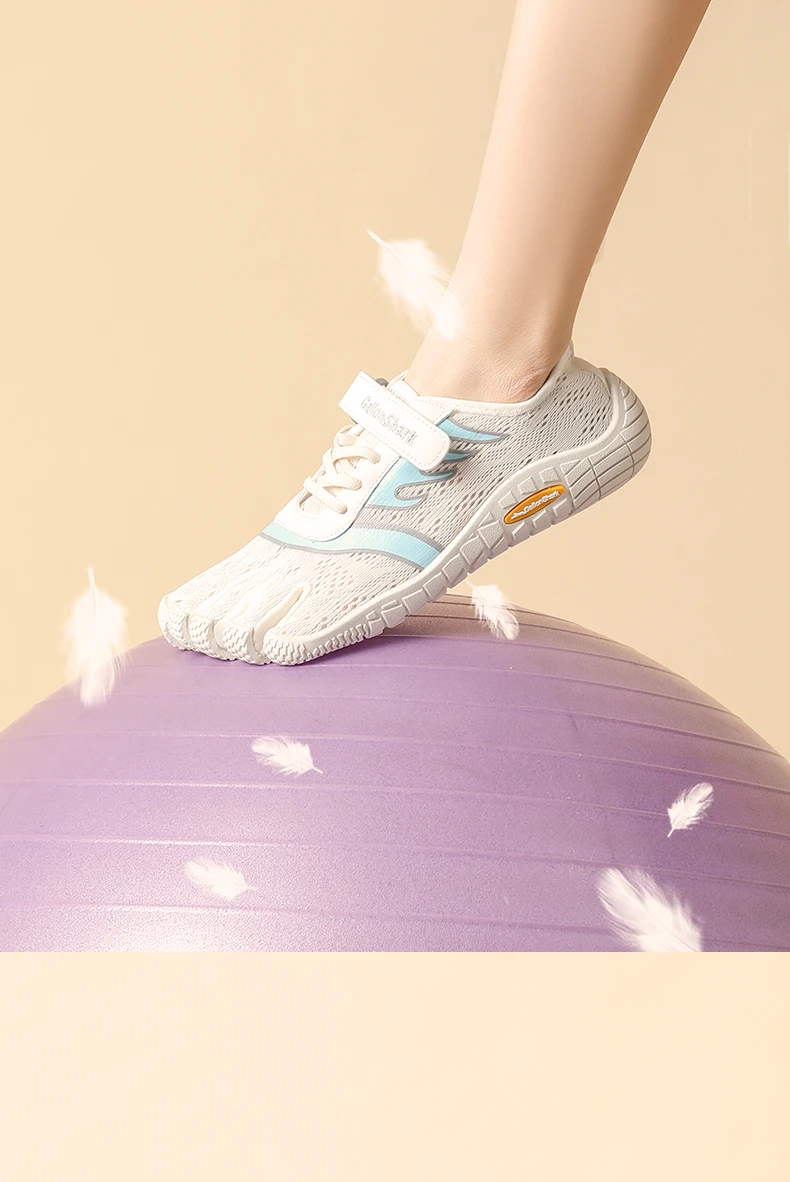 Mesh Five-Finger Athletic Shoes, Lightweight Design for Yoga, Functional Training & Indoor Adventures
