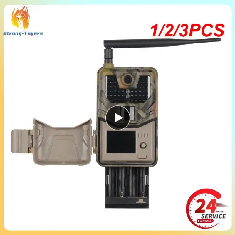 

1/2/3PCS Trail Camera 36MP 1080P Game 120 Detection Range IP66 Waterproof No Glow Night Vision 75ft Trigger Distance Wildlife