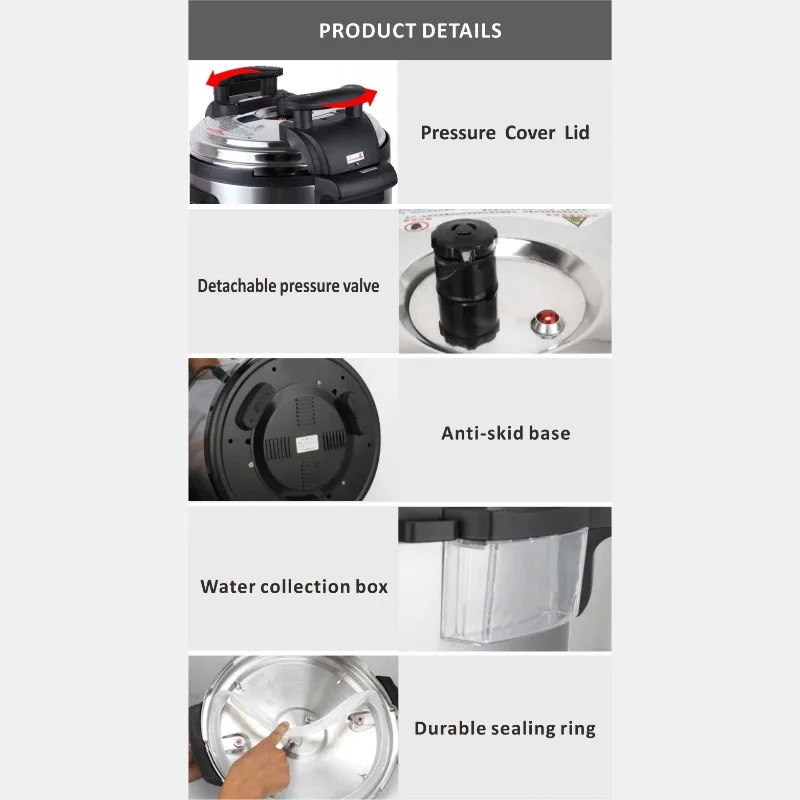 35L Extra Large Capacity 3600W Commercial Electric Pressure Cooker Multifunctional Cooker