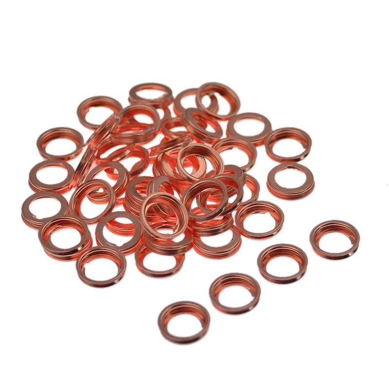 

50Pcs Engine Oil Drain Plug Seal Washer Gasket Rings for 1102601M02