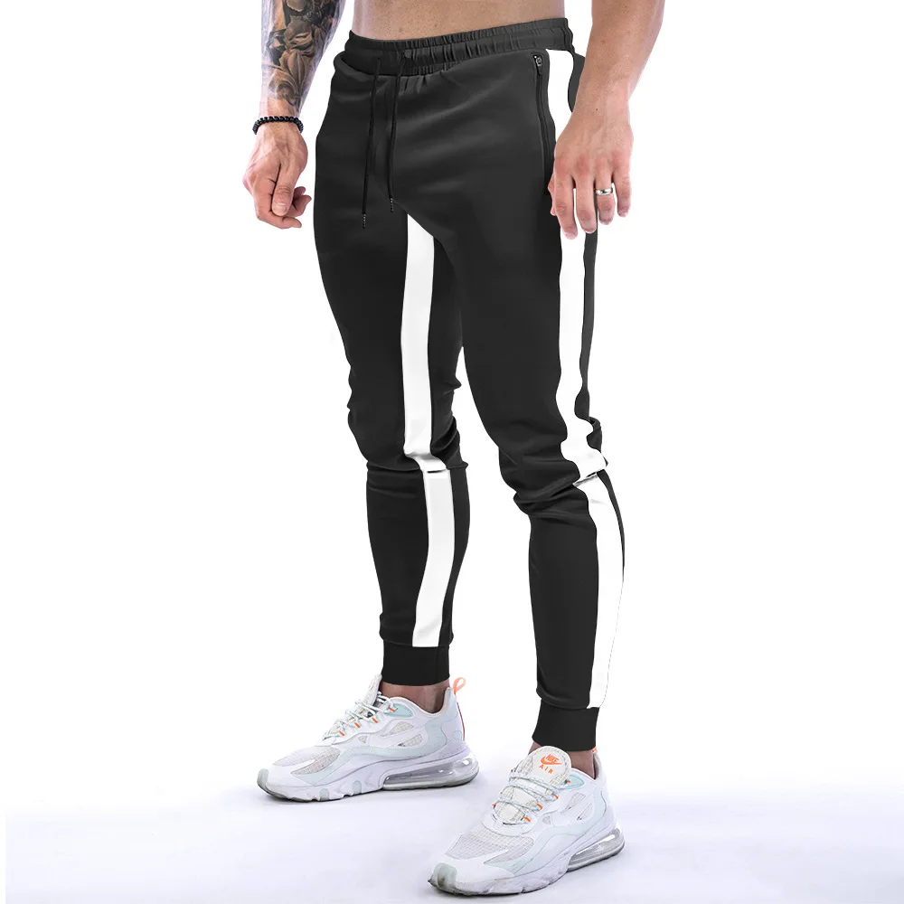 

Muscle exercise pants solid color fitness pants training leggings joggers baggy pants men clothing