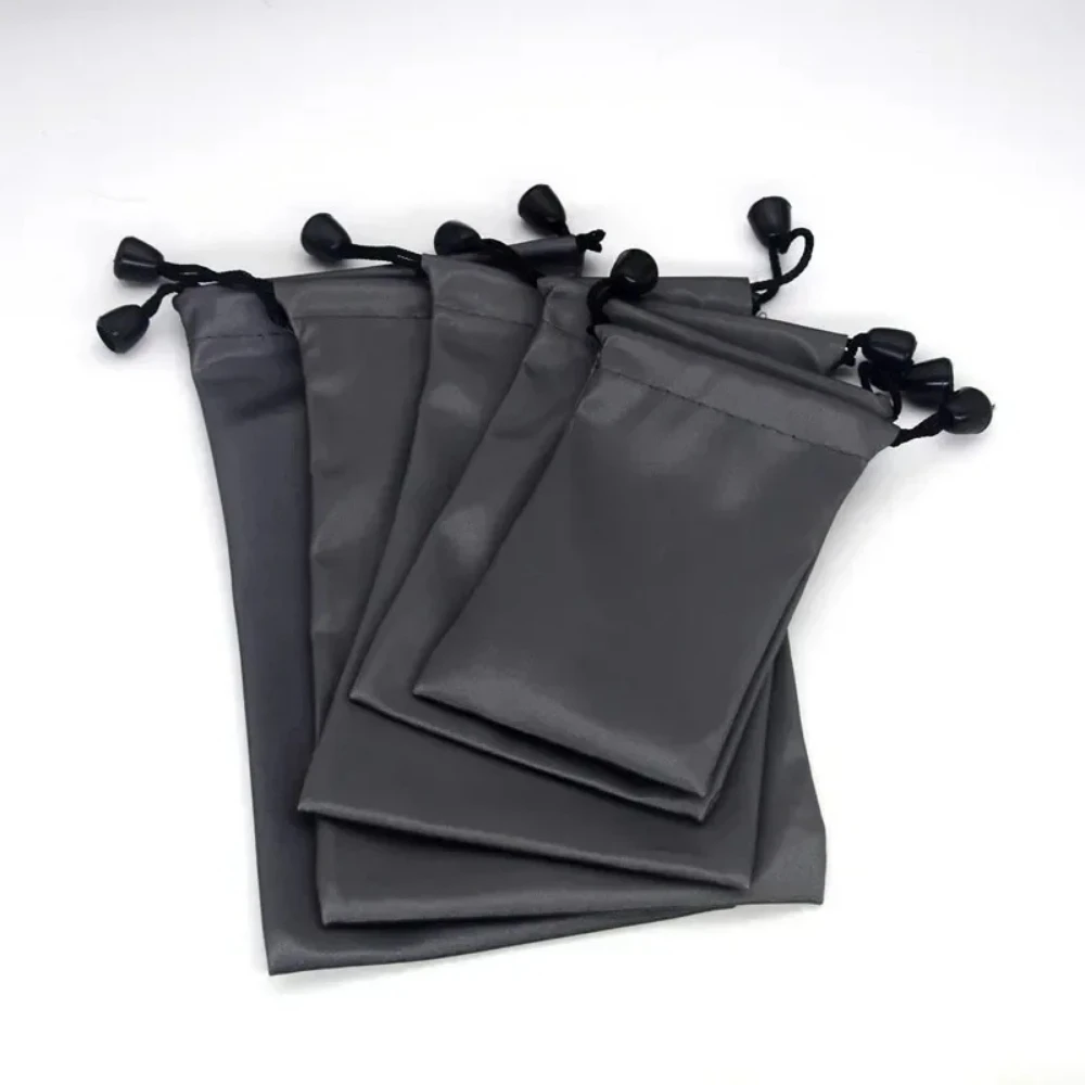 Drawstring Bag Waterproof Dustproof Polyester Headset Data Cable Pouch Sporting Goods Pouch Organizer