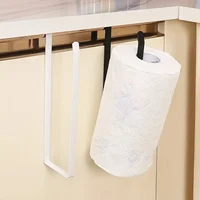 Hanging Paper Towel Holder Cabinet Under Storage Paper Towel Roll Holder No Punching Cling Film Storage Rack Kitchen Supplies 4