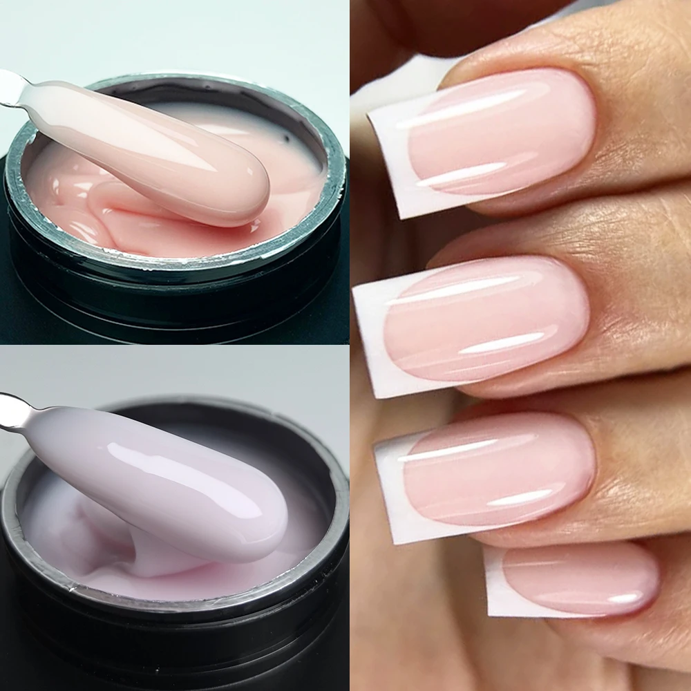 Hema TPO Free Jillnails Gel Nail Builder 50g Nude Milky White Pink Self  Leveling Medium Gel for Nails Extension Building - AliExpress, image size:1000x1000