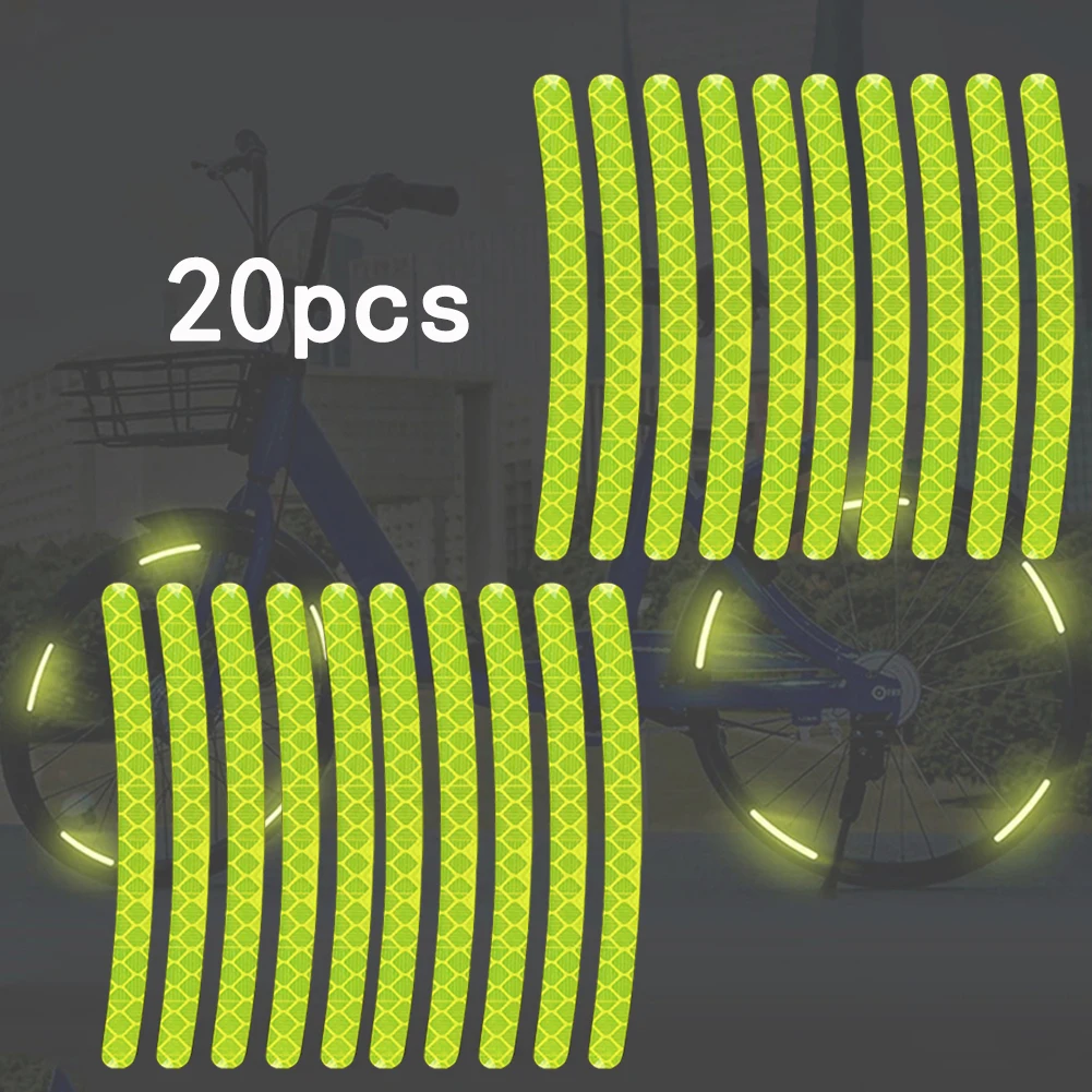 

Wheel Reflective Sticker Outdoor Fluorescent Motorcycle Night Night Ride Rim Wheel Decal Decor Strip Safety Tape