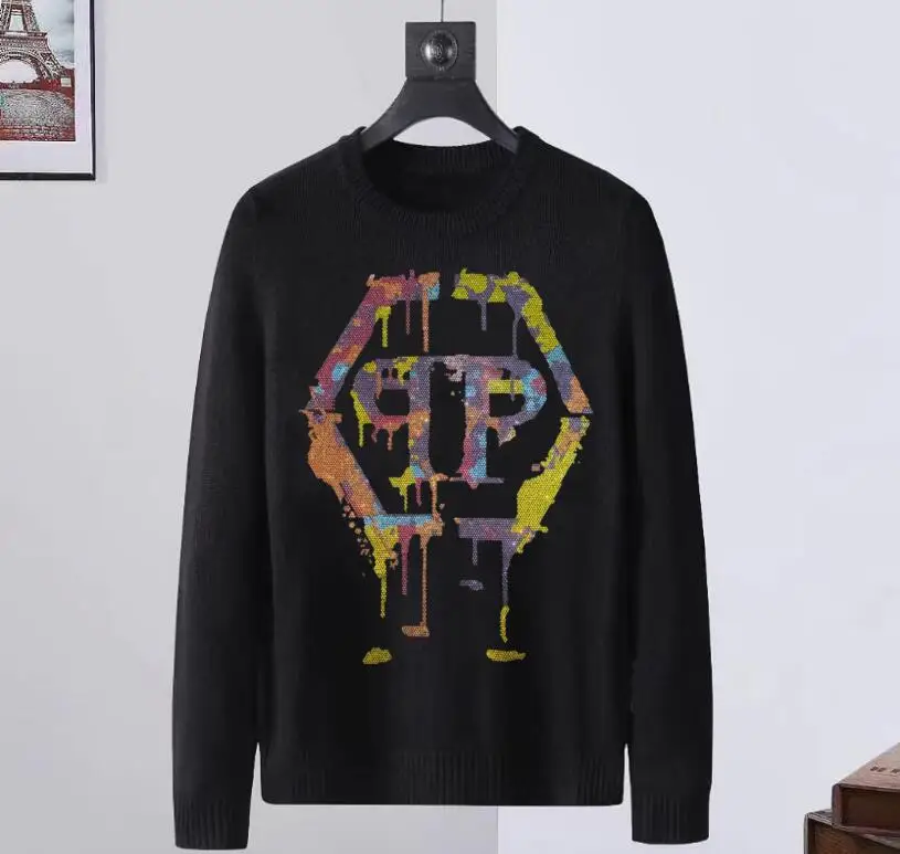 

2023Hot sale For Mens Pullovers plaid Slim color cotton winter fashion casual pullover men's Pullover sweater