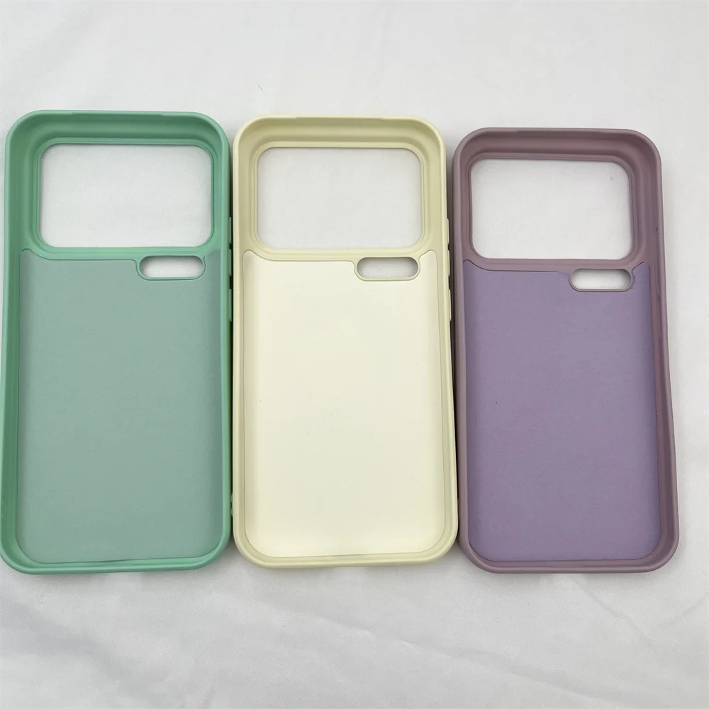 Soft Liquid Silicone Solid Color Protective Case