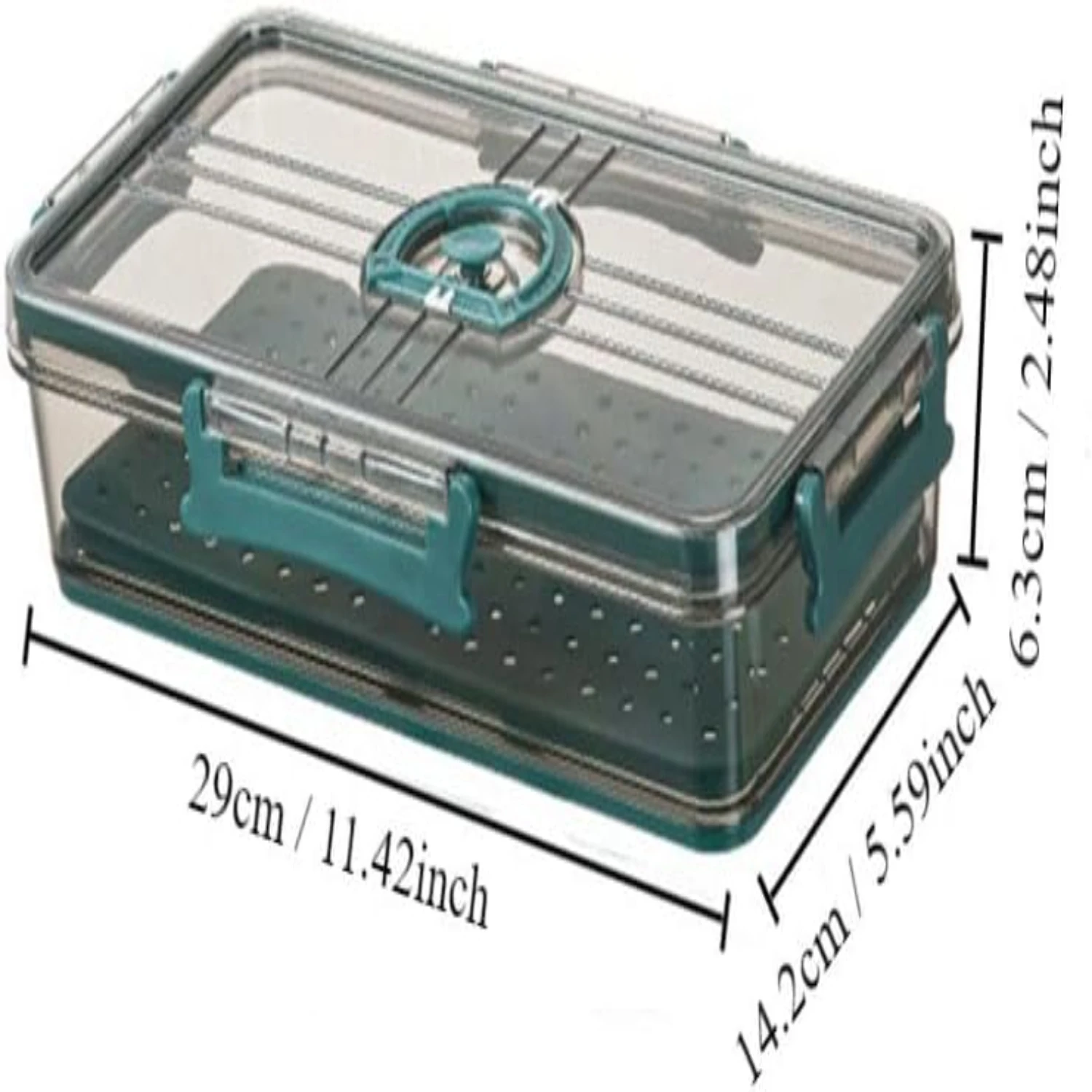 Bacon Container with Tight Lid,Plastic Meat Cheese ,Vegetable with Drain Plate,Multipurpose Food Container for Refrigerator(