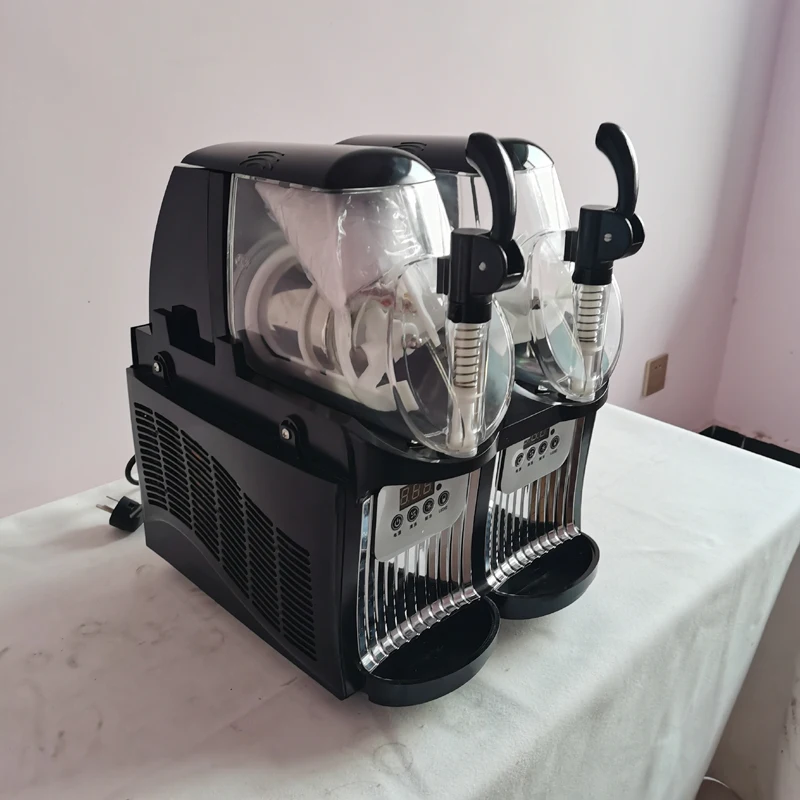 

Машина PBOBP для производства напитков с двойным цилиндром, коммерческая машина для плавки снега, 110 В/220 В, машина для дозатора холодных напитков