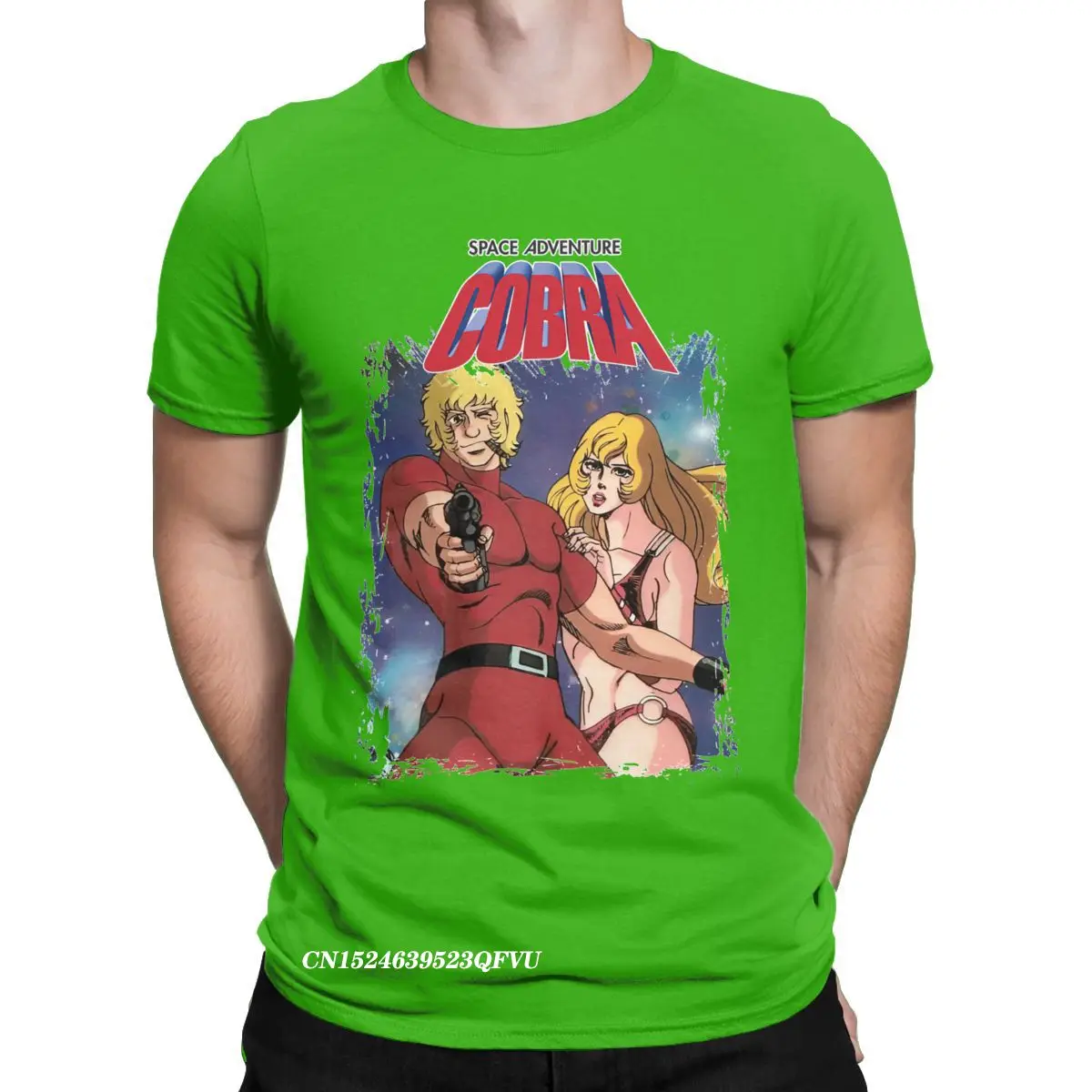 Vintage Ruimte Avontuur Cobra Anime Japanse Serie Science Fiction Tee Kleding Herenkleding Overhemden & T-shirts T-shirts T-shirts met print 
