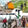 FLISSA 14 in 1 Multitool Camping Hatchet with Sheath Multifunctional Ax with LED Light Camping Woodworking Outdoor Survival Tool 6
