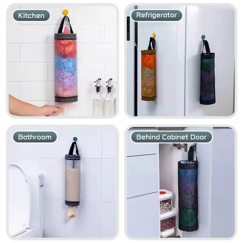 Wall-Mounted Kitchen Waste Bag Organizer