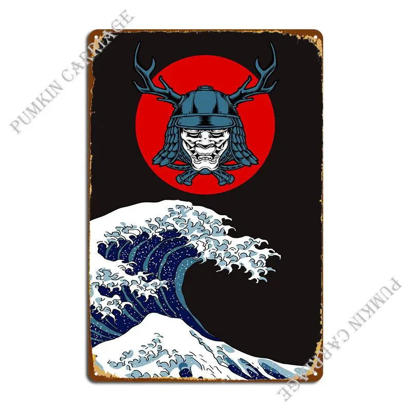 

Samurai Metal Signs Wall Cave Wall Decor Living Room Living Room Tin Sign Poster