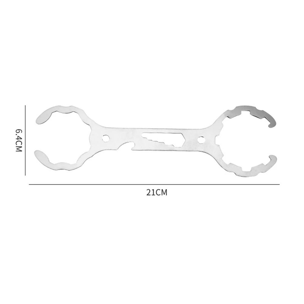 컴팩트 밸브 도구 21cm X 6.4cm 가스 실린더 렌치 편안한 손잡이 디자인 컴팩트 사이즈 도구 오목 볼록 기어 디자인