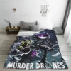 Murder Drones Anime Fleece Throw Blanket N and Uzi Blankets for Home Bedroom Soft Bedding Throws 2