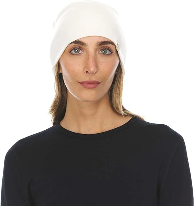 100% Merino Wool Ridge Cuff Beanie Unisex Warm Winter Hat Men Women Merino Wool Micro Weight Reversible Beanie Running Skiing 3