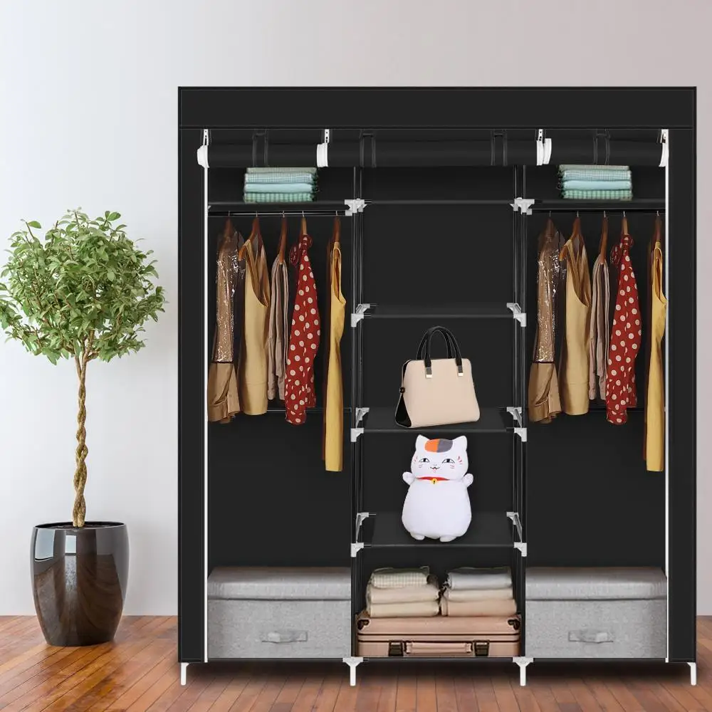 69 inch portable closet clothing storage cabinet storage cabinet